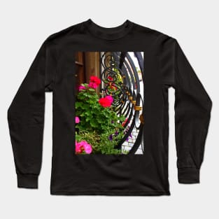 Flowers - Rothenburg, Germany Long Sleeve T-Shirt